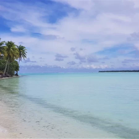 Playa solitaria de Maupiti