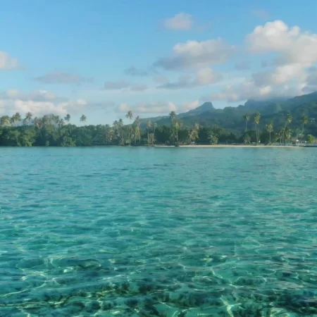 Lagon turquoise à Raiatea